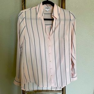 Express Pink button down blouse